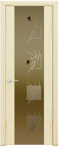 Дверное полотно "Шторм 3" Бабочки 2