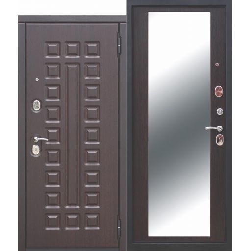 Входная металлическая дверь Цитадель 10см "Монарх" Зеркало 0