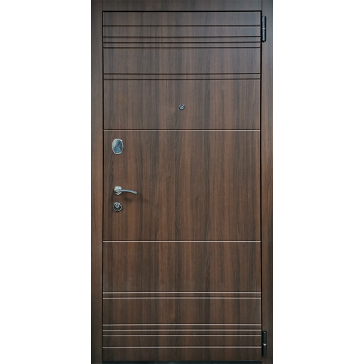 Дверь металлическая Дверной Континент ДК-80 панель/панель Орех Бренди/Белое дерево 1