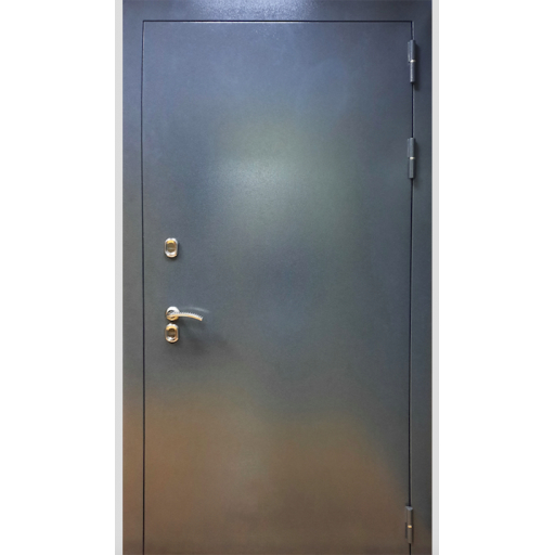 Дверь металлическая Дверной Континент Термаль ЭЛИТ Лиственница белёная (Лиственница серая), покрытие металла Тёмный букле 1