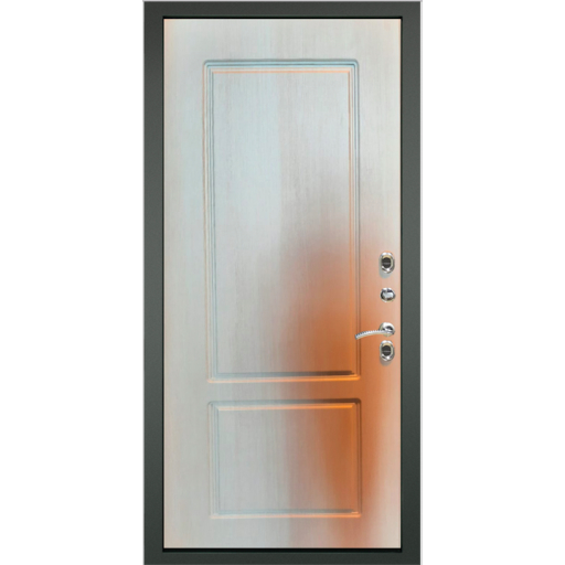 Дверь металлическая Дверной Континент Термаль ЭЛИТ Лиственница белёная (Лиственница серая), покрытие металла Тёмный букле 4