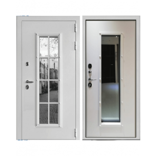 Дверь металлическая Дверной Континент ТИЧИНО Белый (металл белая шагрень) 0