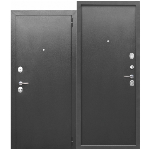 Входная металлическая дверь Цитадель 7,5 см Серебро металл / металл 0