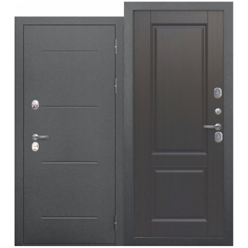 Входная металлическая дверь Цитадель 11 см "ISOTERMA" Серебро Темный кипарис 0