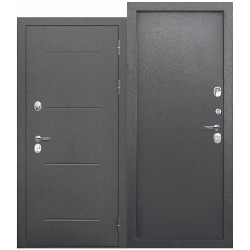 Входная металлическая дверь Цитадель 11 см "ISOTERMA" Серебро металл / металл 0