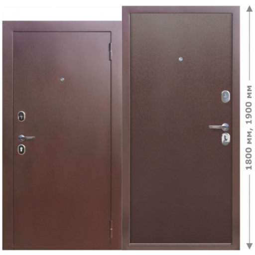 Входная металлическая дверь Цитадель "Гарда" mini металл / металл 0