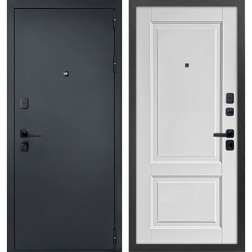 Дверь металлическая Дверной Континент ДК Брест Белый матовый металл 0